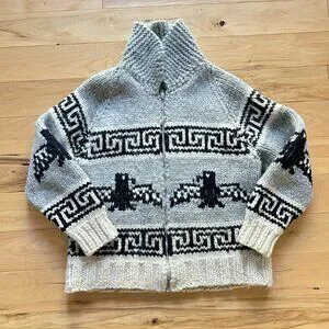 トップス  Kanata Handknitted Cowichan Eagle Vintage Hand Knit Cowichan 